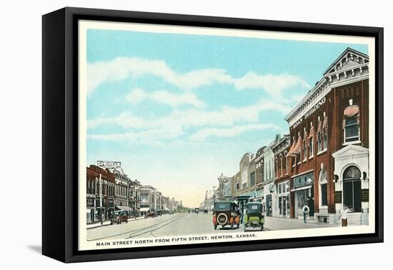 Main Street, Newton-null-Framed Stretched Canvas