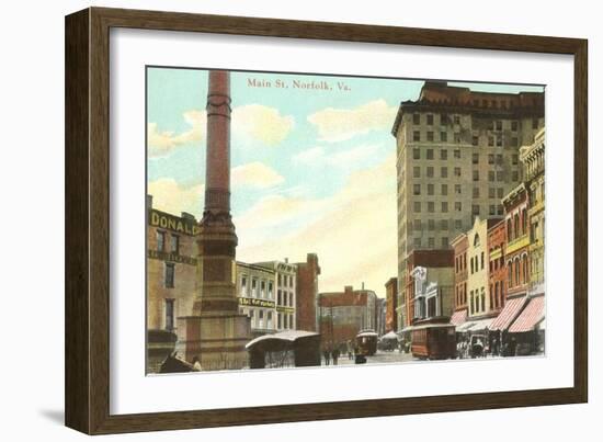 Main Street, Norfolk, Virginia-null-Framed Art Print
