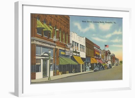 Main Street, North Farmville-null-Framed Art Print