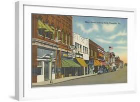 Main Street, North Farmville-null-Framed Art Print