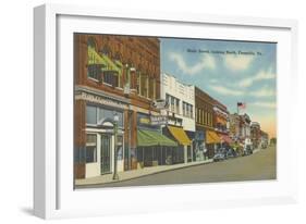 Main Street, North Farmville-null-Framed Art Print