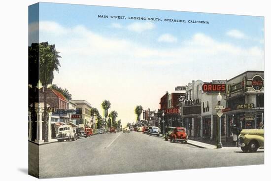 Main Street, Oceanside, California-null-Stretched Canvas