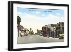 Main Street, Oceanside, California-null-Framed Art Print