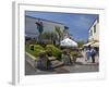 Main Street of Anacapri in Early Morning Summer Sunshine, Isle of Capri, Campania, Italy, Europe-Peter Barritt-Framed Photographic Print