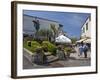 Main Street of Anacapri in Early Morning Summer Sunshine, Isle of Capri, Campania, Italy, Europe-Peter Barritt-Framed Photographic Print