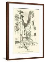 Main Street of Barga, North Tuscany-null-Framed Giclee Print