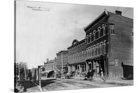 Main Street of New York Town-null-Stretched Canvas