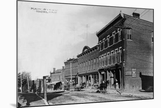 Main Street of New York Town-null-Mounted Photographic Print