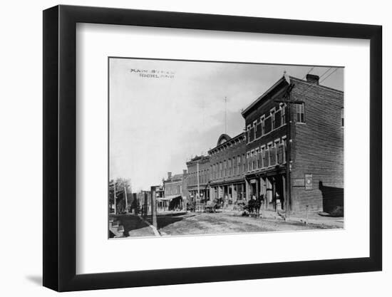 Main Street of New York Town-null-Framed Photographic Print