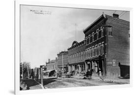 Main Street of New York Town-null-Framed Photographic Print