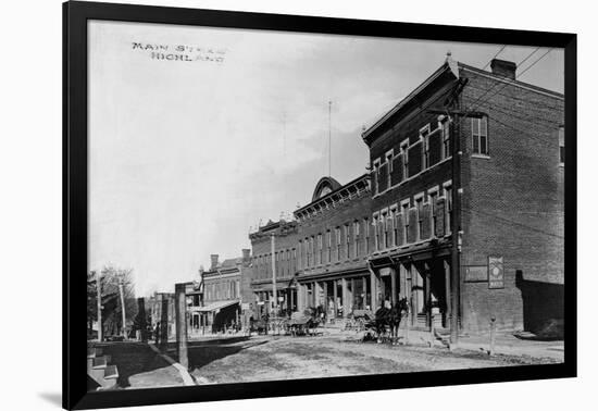 Main Street of New York Town-null-Framed Photographic Print