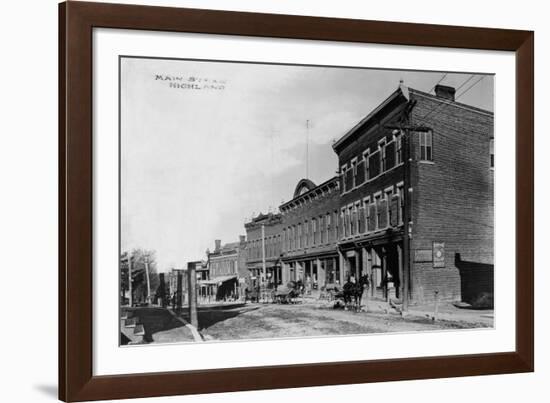 Main Street of New York Town-null-Framed Photographic Print