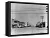 Main Street of Sublette, Kansas, in April 1941-Irving Rusinow-Framed Stretched Canvas