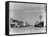 Main Street of Sublette, Kansas, in April 1941-Irving Rusinow-Framed Stretched Canvas