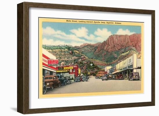 Main Street of Superior, Arizona-null-Framed Art Print