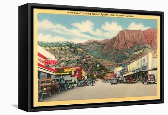 Main Street of Superior, Arizona-null-Framed Stretched Canvas