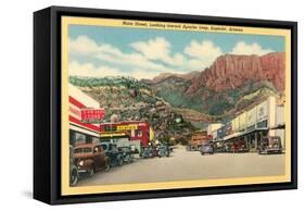 Main Street of Superior, Arizona-null-Framed Stretched Canvas