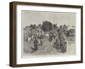 Main Street of the City of Mandalay, the Royal Capital of Burmah; with the King's Bazaar-Amedee Forestier-Framed Giclee Print