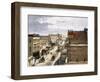 Main Street of Virginia City, a Mining Boomtown in Nevada, 1870s-null-Framed Giclee Print