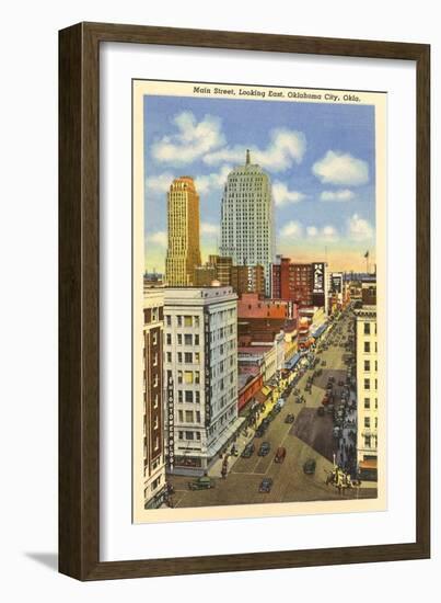 Main Street, Oklahoma City, Oklahoma-null-Framed Art Print