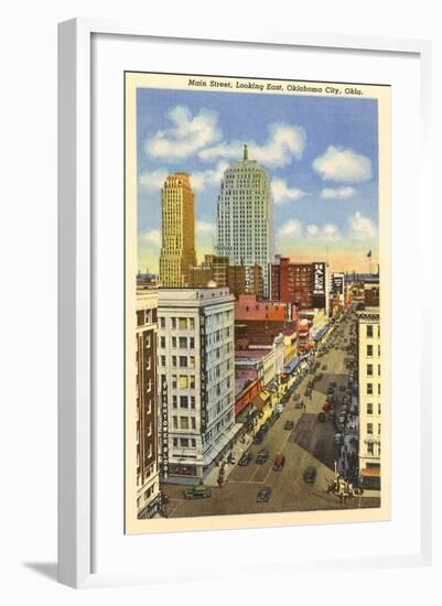 Main Street, Oklahoma City, Oklahoma-null-Framed Art Print