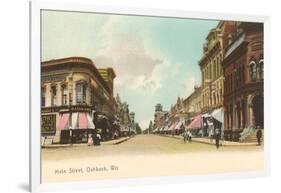 Main Street, Oshkosh, Wisconsin-null-Framed Art Print