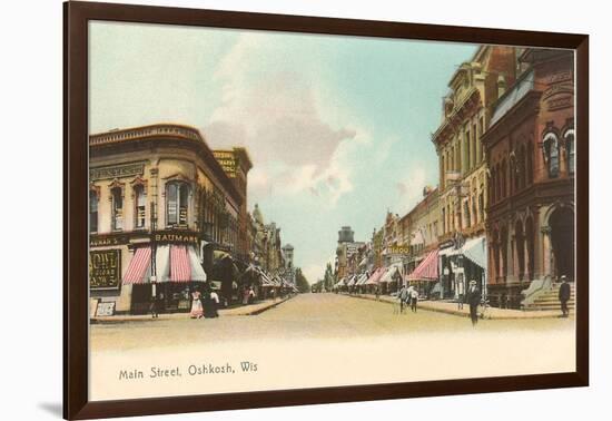 Main Street, Oshkosh, Wisconsin-null-Framed Art Print