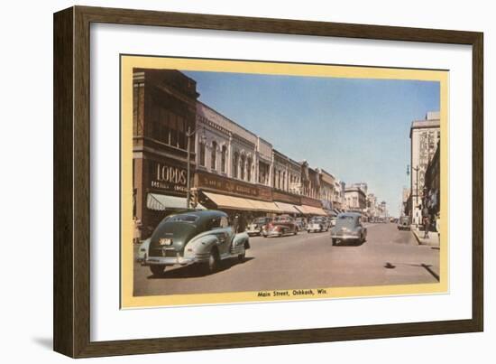 Main Street, Oshkosh-null-Framed Premium Giclee Print