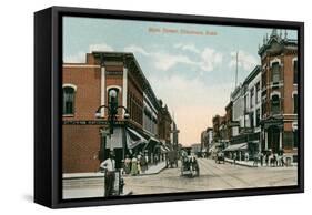 Main Street, Ottumwa, Iowa-null-Framed Stretched Canvas