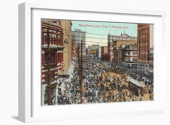 Main Street Parade, Winnipeg, Manitoba-null-Framed Art Print