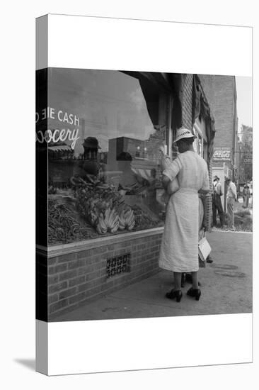 Main Street, Pittsboro, North Carolina-Dorothea Lange-Stretched Canvas