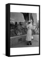 Main Street, Pittsboro, North Carolina-Dorothea Lange-Framed Stretched Canvas