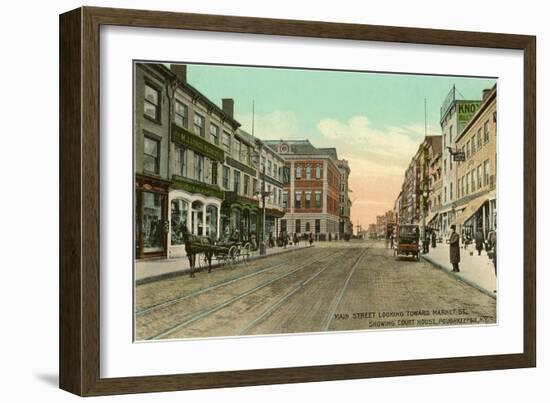 Main Street, Poughkeepsie, New York-null-Framed Art Print