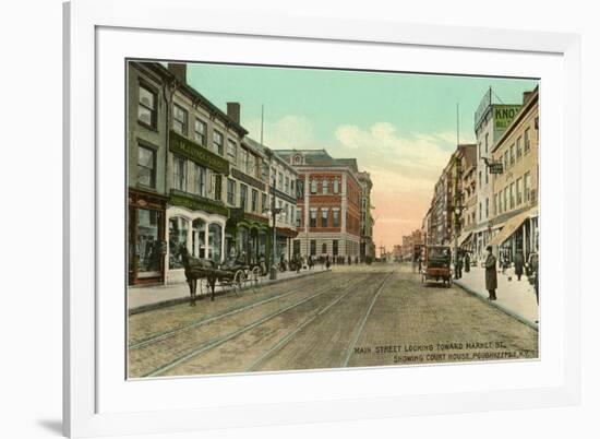 Main Street, Poughkeepsie, New York-null-Framed Premium Giclee Print