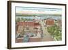 Main Street, Quincy, Illinois-null-Framed Art Print