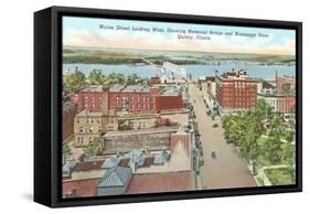 Main Street, Quincy, Illinois-null-Framed Stretched Canvas