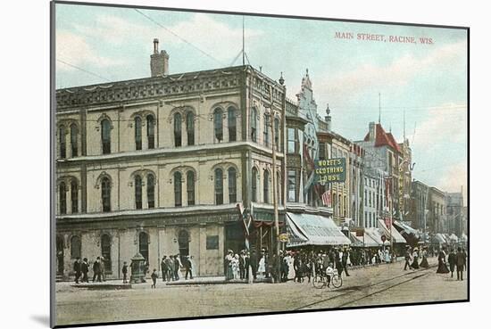 Main Street, Racine, Wisconsin-null-Mounted Art Print