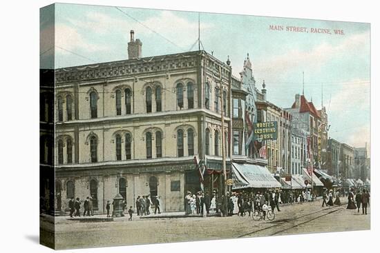 Main Street, Racine, Wisconsin-null-Stretched Canvas