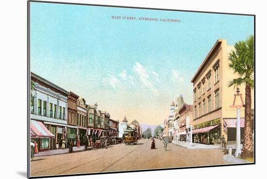 Main Street, Riverside, California-null-Mounted Art Print