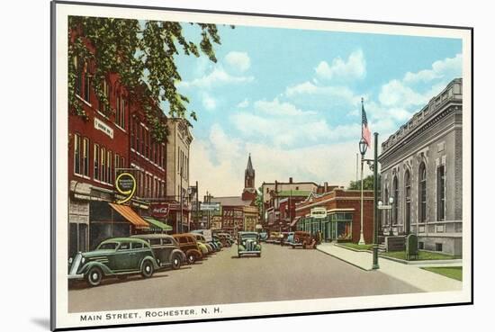 Main Street, Rochester, New Hampshire-null-Mounted Art Print