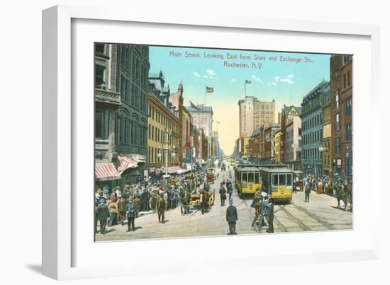 Main Street, Rochester, New York-null-Framed Art Print