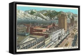 Main Street, Salt Lake City, Utah-null-Framed Stretched Canvas