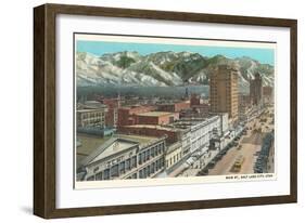 Main Street, Salt Lake City, Utah-null-Framed Art Print