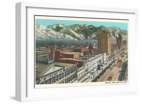 Main Street, Salt Lake City, Utah-null-Framed Art Print