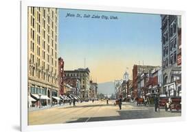 Main Street, Salt Lake City, Utah-null-Framed Art Print