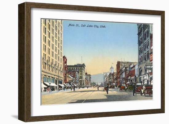 Main Street, Salt Lake City, Utah-null-Framed Art Print