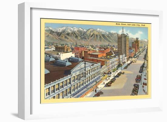 Main Street, Salt Lake City, Utah-null-Framed Art Print