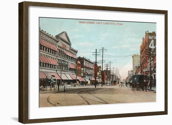 Main Street, Salt Lake City, Utah-null-Framed Art Print