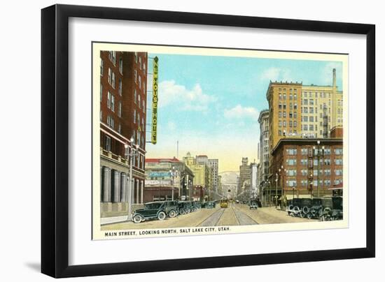 Main Street, Salt Lake City-null-Framed Art Print