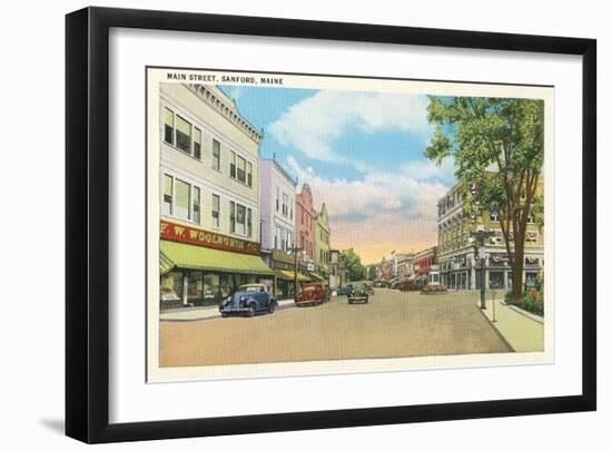 Main Street, Sanford-null-Framed Art Print